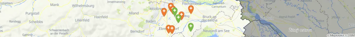 Map view for Pharmacies emergency services nearby Gramatneusiedl (Bruck an der Leitha, Niederösterreich)